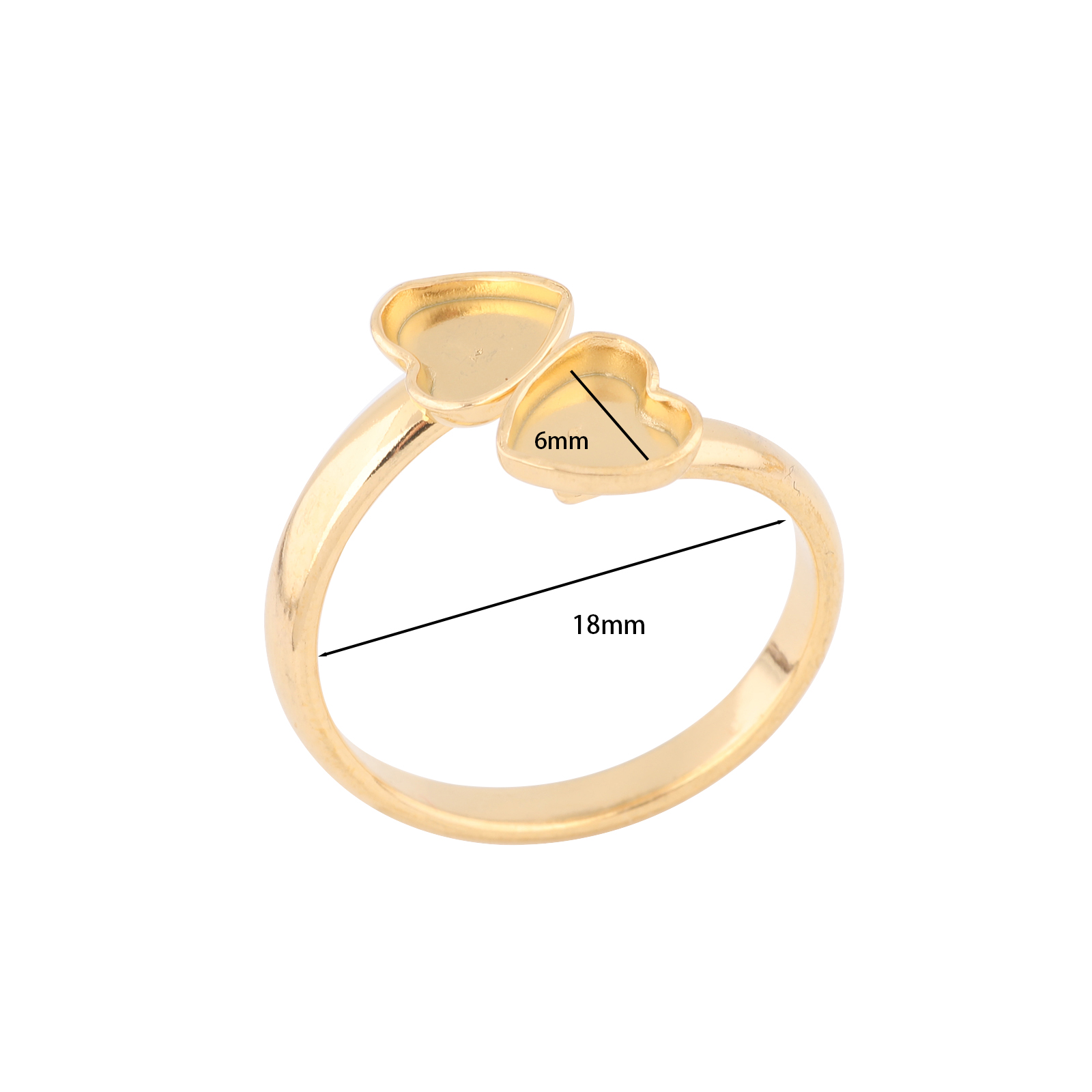 10pcs Stainless Steel Gold Pla - Daith Heart Ring avaliação e preço