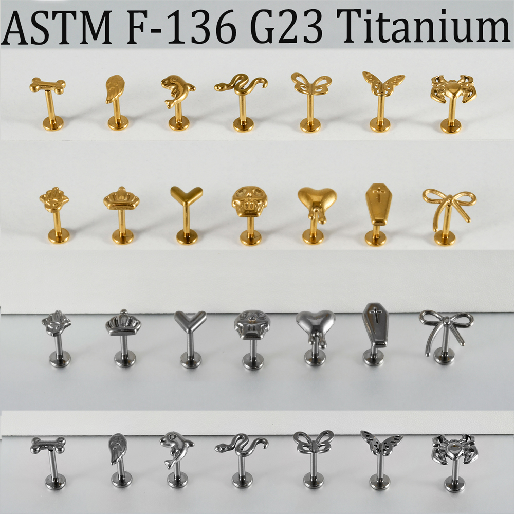 2/1Pcs G23 Solid Titanium Thre - Body Jewelry Etc avaliação e preço