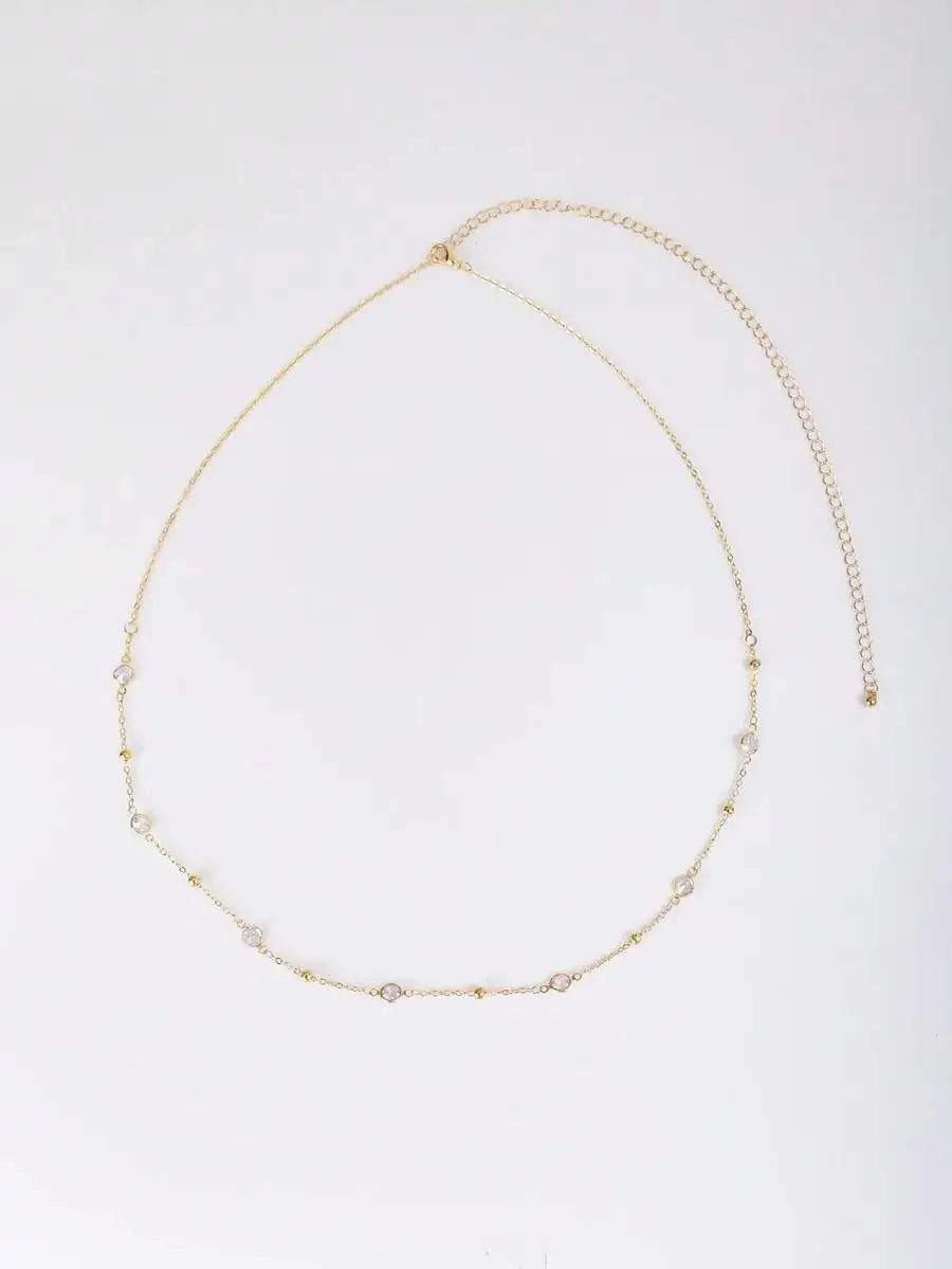 1pc Women's Crystal Chain Wais - Body Chain Jewelry avaliação e preço