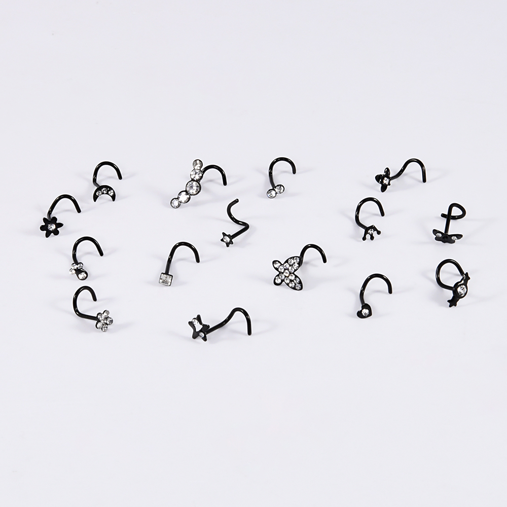 1-15PCS Surgical Steel Nose St - Body Jewelry Etc avaliação e preço