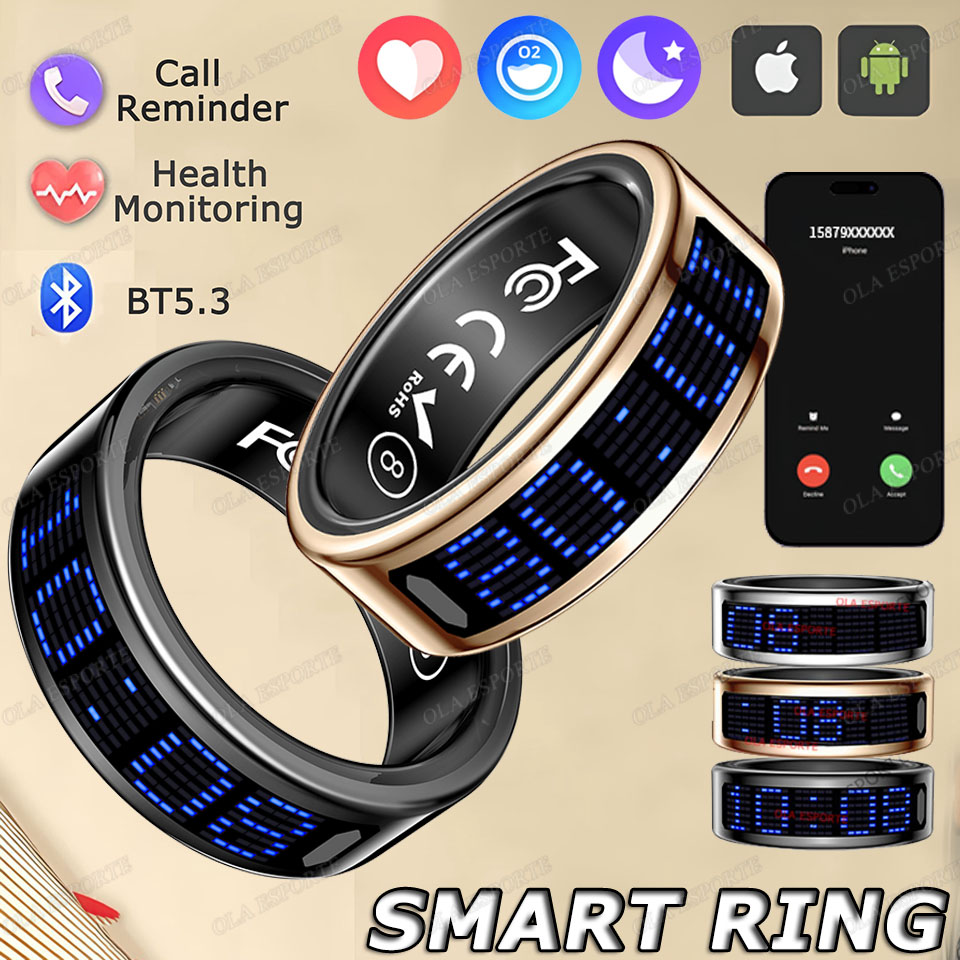SR16 Smart Ring 3D LED Display - Daith Heart Ring avaliação e preço