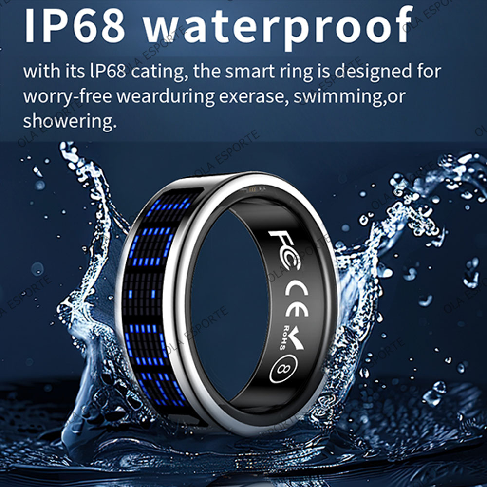 SR16 Smart Ring 3D LED Display - Daith Heart Ring avaliação e preço