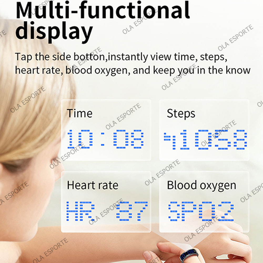SR16 Smart Ring 3D LED Display - Daith Heart Ring avaliação e preço