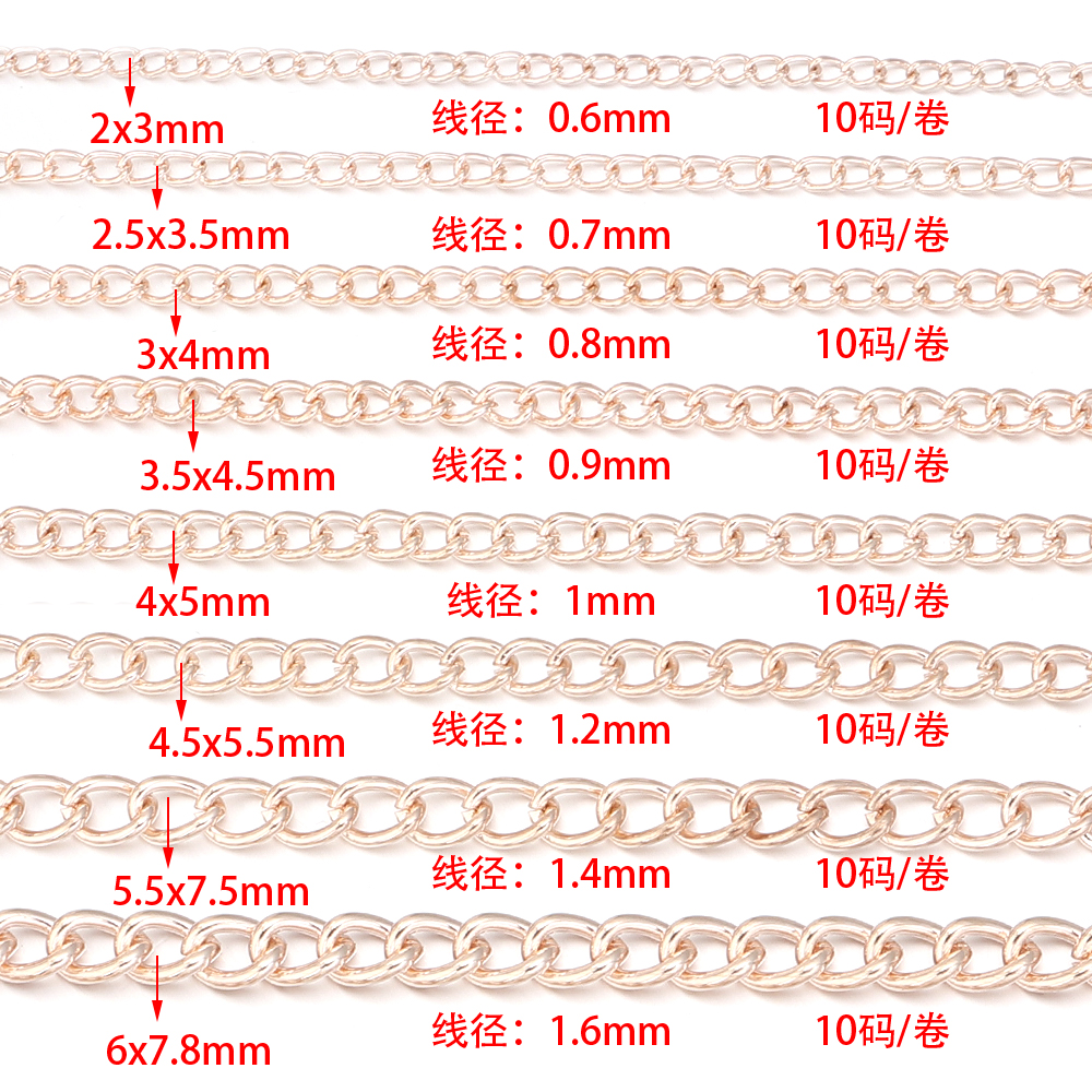 10yards/roll Flat 2-6mm Extens - Body Chain Jewelry avaliação e preço