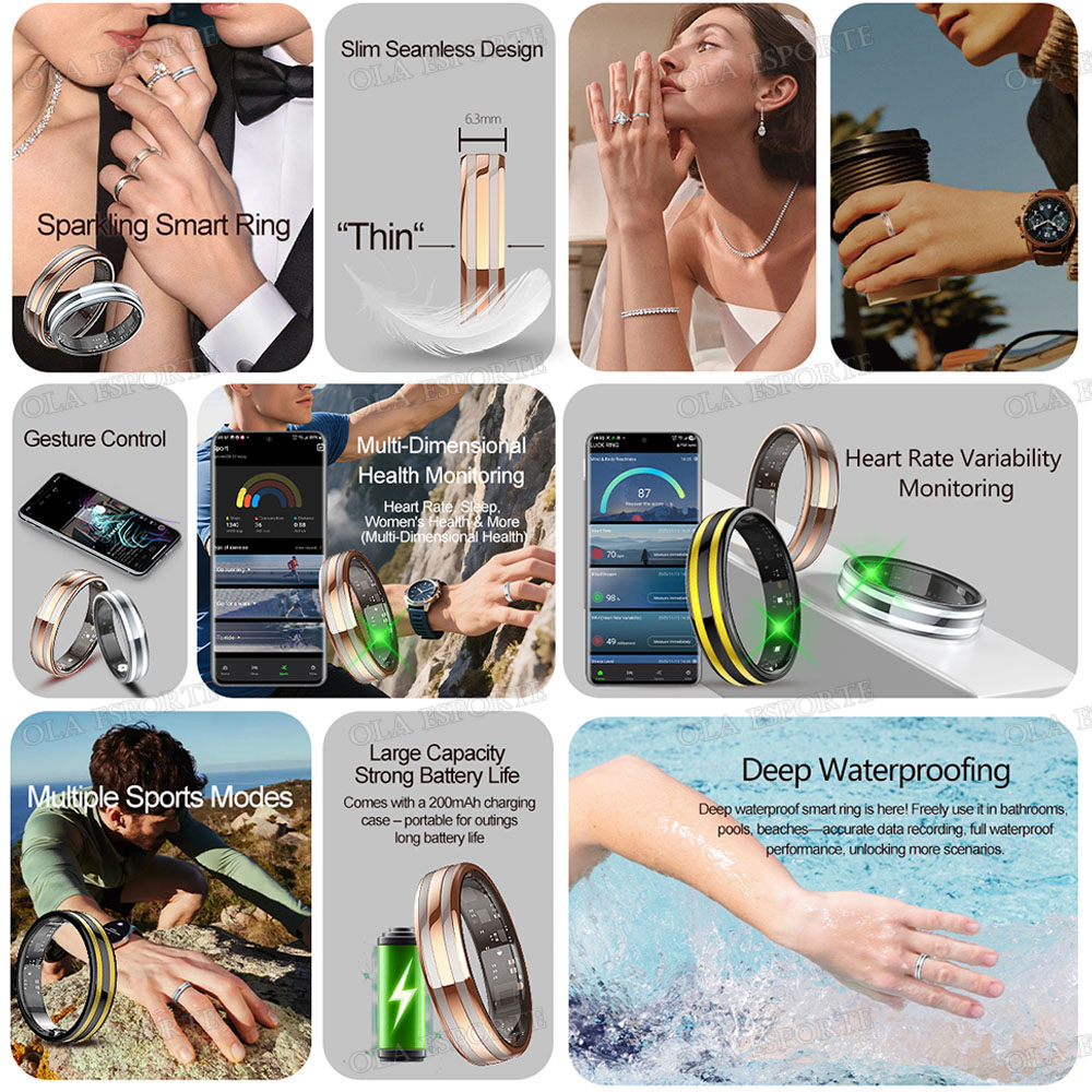 Gesture Sensing Smart Ring Hea - Daith Heart Ring avaliação e preço