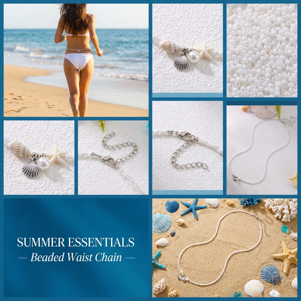 Bohemian Beach Style Seashell  - Body Jewelry Charms avaliação e preço