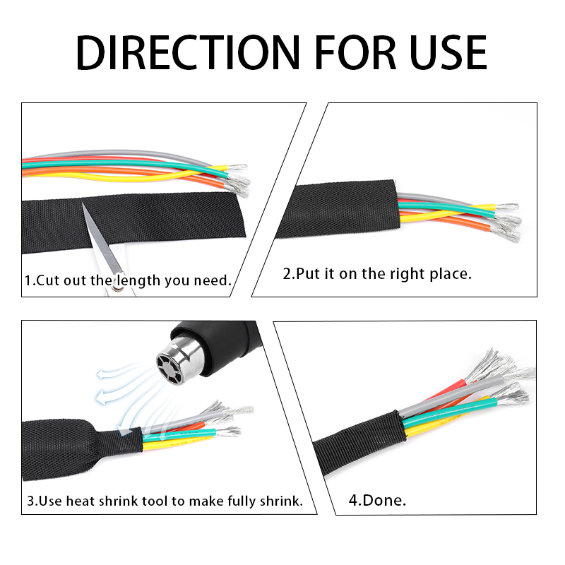 PET Braided Cable Sleeve Heat  - Body Jewelry 4 U avaliação e preço