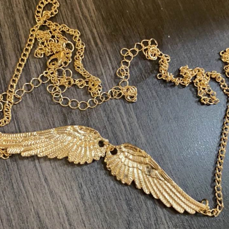 Double Layer Wings Angel Waist - Body Jewelry Charms avaliação e preço